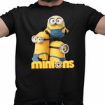 Fashion, accesorii si bijuterii - Barbati - Imbracaminte - Tricouri si bluze barbati - Tricou Barbati Minions Team Despicable Minioni, negru, marime 3XL - Infinity.ro