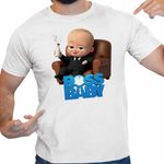 Fashion, accesorii si bijuterii - Barbati - Imbracaminte - Tricouri si bluze barbati - Tricou Barbati Baby Boss Director Born To Lead, alb, marime S - Infinity.ro