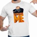 Fashion, accesorii si bijuterii - Barbati - Imbracaminte - Tricouri si bluze barbati - Tricou Barbati Despicable Me Gru Minions, alb, marime 3XL - Infinity.ro