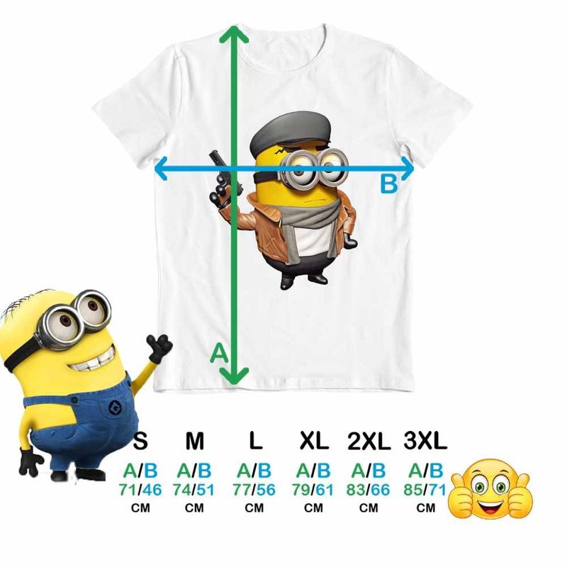 Fashion, accesorii si bijuterii - Barbati - Imbracaminte - Tricouri si bluze barbati - Tricou Barbati Minions Detective Noir Despicable, alb, marime 2XL - Infinity.ro