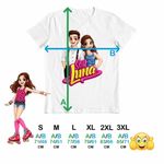 Fashion, accesorii si bijuterii - Barbati - Imbracaminte - Tricouri si bluze barbati - Tricou Barbati Soy Luna Cartoon, alb, marime 3XL - Infinity.ro