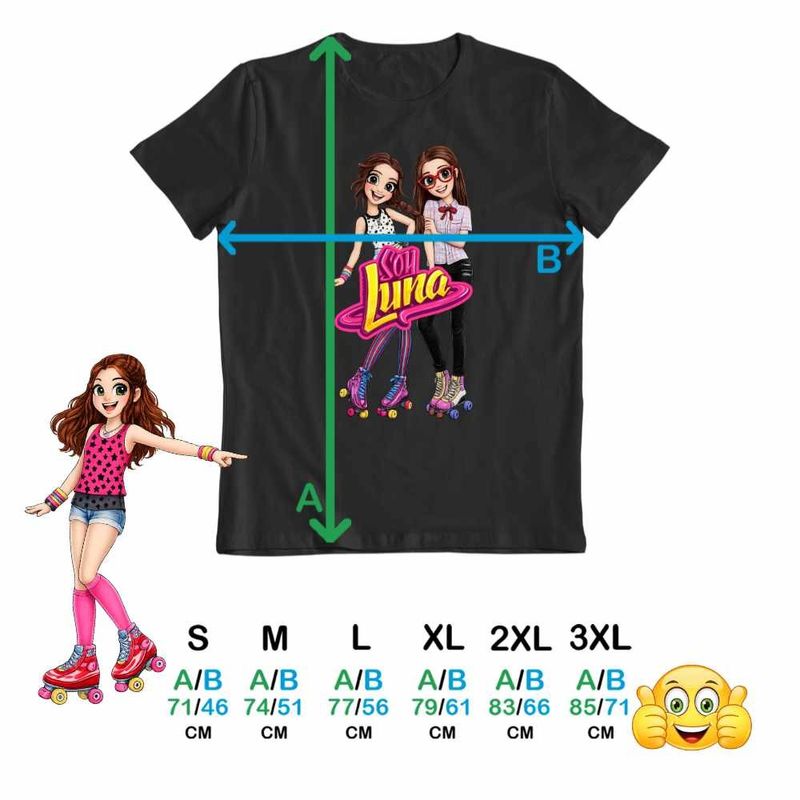 Fashion, accesorii si bijuterii - Barbati - Imbracaminte - Tricouri si bluze barbati - Tricou Barbati Soy Luna Nina Best Friends, negru, marime M - Infinity.ro