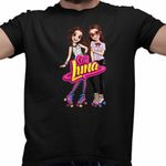 Fashion, accesorii si bijuterii - Barbati - Imbracaminte - Tricouri si bluze barbati - Tricou Barbati Soy Luna Nina Best Friends, negru, marime M - Infinity.ro