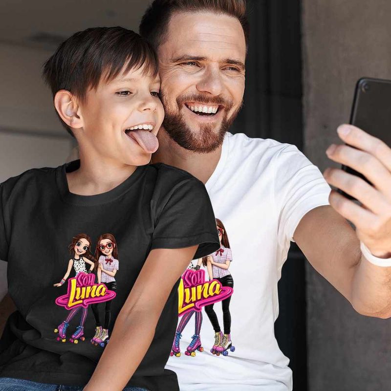 Fashion, accesorii si bijuterii - Barbati - Imbracaminte - Tricouri si bluze barbati - Tricou Barbati Soy Luna Nina Best Friends, negru, marime M - Infinity.ro