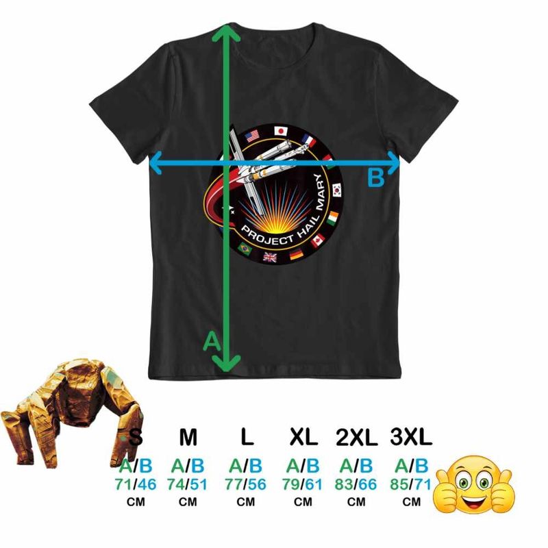 Fashion, accesorii si bijuterii - Barbati - Imbracaminte - Tricouri si bluze barbati - Tricou Barbati Project Hail Mary Spaceship Mission Badge, negru, marime L - Infinity.ro