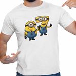 Fashion, accesorii si bijuterii - Barbati - Imbracaminte - Tricouri si bluze barbati - Tricou Barbati Minions Six Seven 67 Sase Sapte Despicable, alb, marime 2XL - Infinity.ro