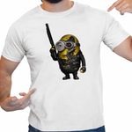 Fashion, accesorii si bijuterii - Barbati - Imbracaminte - Tricouri si bluze barbati - Tricou Barbati Minions Terminator Biker Despicable, alb, marime L - Infinity.ro