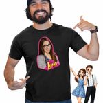 Fashion, accesorii si bijuterii - Barbati - Imbracaminte - Tricouri si bluze barbati - Tricou Barbati Soy Luna Nina Simonetti, negru, marime 3XL - Infinity.ro
