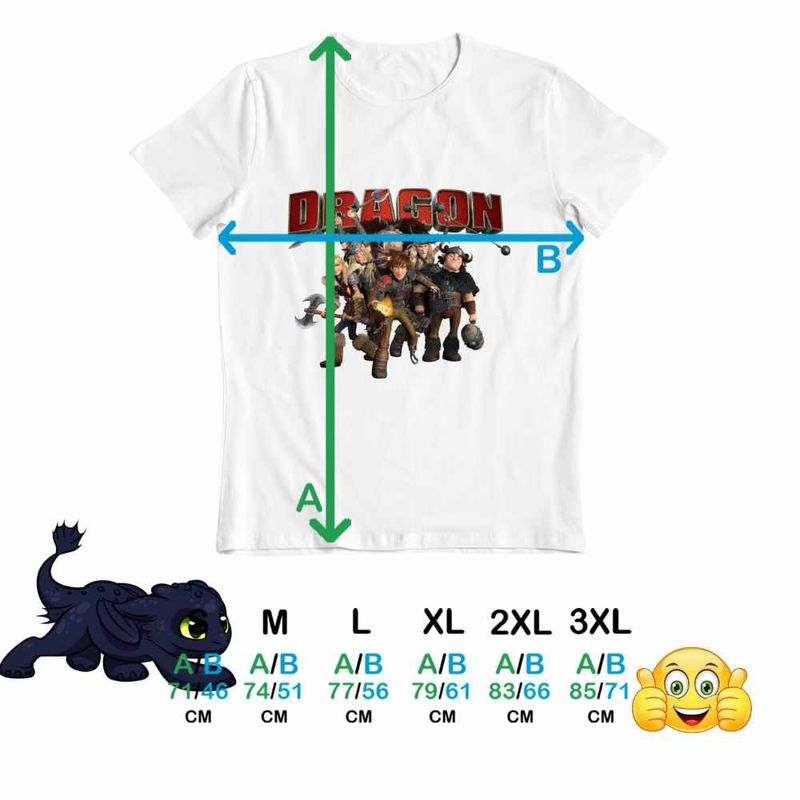 Fashion, accesorii si bijuterii - Barbati - Imbracaminte - Tricouri si bluze barbati - Tricou Barbati How to train your dragon, alb, marime 2XL - Infinity.ro