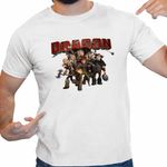 Fashion, accesorii si bijuterii - Barbati - Imbracaminte - Tricouri si bluze barbati - Tricou Barbati How to train your dragon, alb, marime 2XL - Infinity.ro