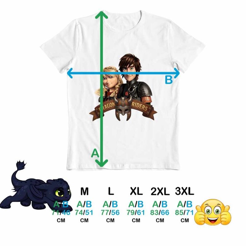 Fashion, accesorii si bijuterii - Barbati - Imbracaminte - Tricouri si bluze barbati - Tricou Barbati Dragon Riders Hiccup Astrid How to train your dragon, alb, marime 2XL - Infinity.ro