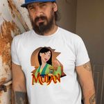 Fashion, accesorii si bijuterii - Barbati - Imbracaminte - Tricouri si bluze barbati - Tricou Barbati Mulan Crikee, alb, marime S - Infinity.ro