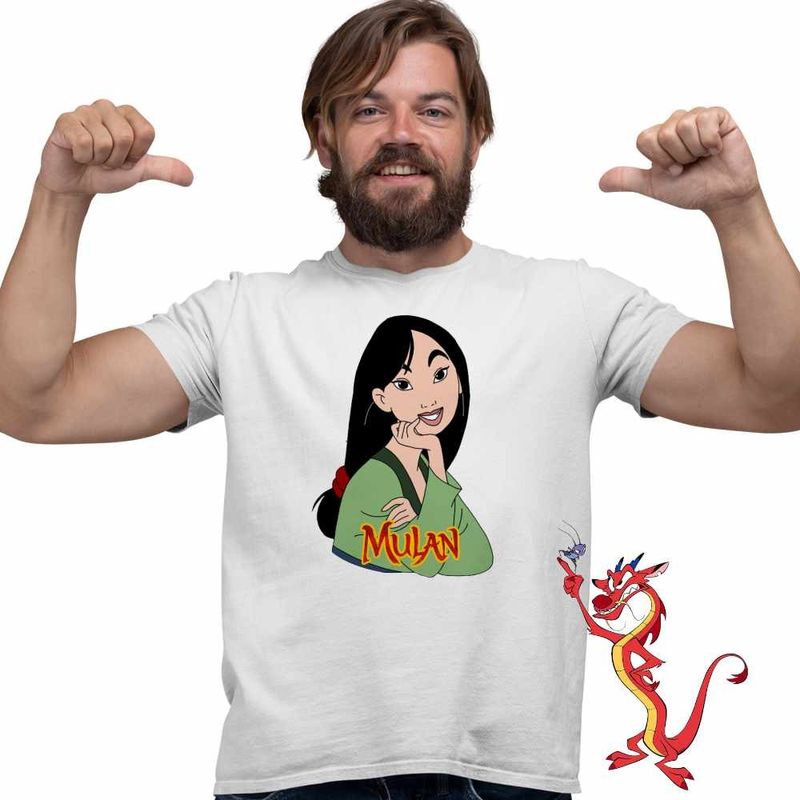 Fashion, accesorii si bijuterii - Barbati - Imbracaminte - Tricouri si bluze barbati - Tricou Barbati Mulan Kung Fu, alb, marime S - Infinity.ro