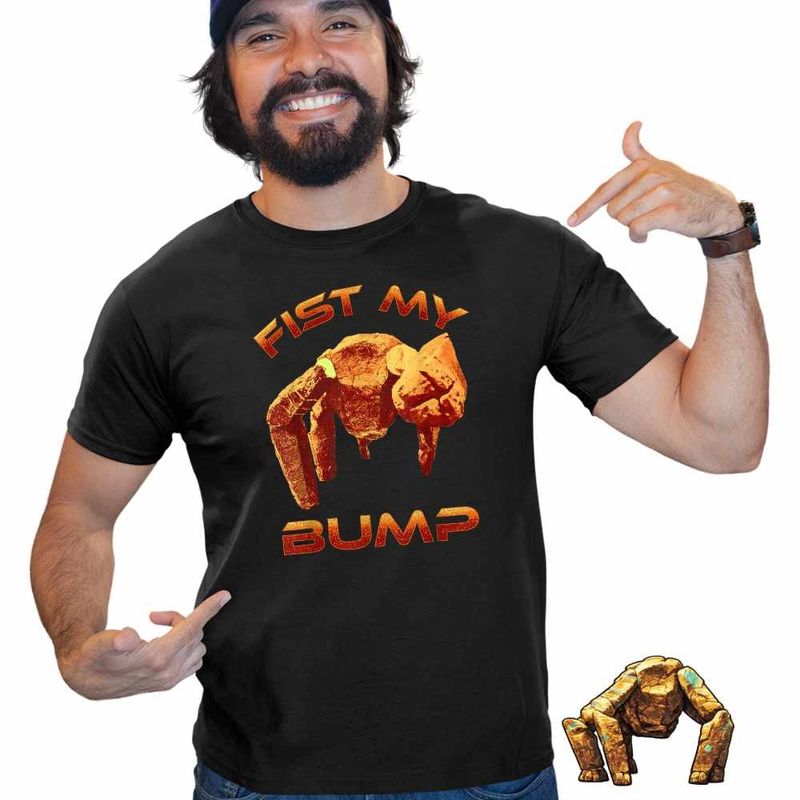 Fashion, accesorii si bijuterii - Barbati - Imbracaminte - Tricouri si bluze barbati - Tricou Barbati Project Hail Mary Rocky Fist My Bump Eridian Alien Engineer, negru, marime 2XL - Infinity.ro