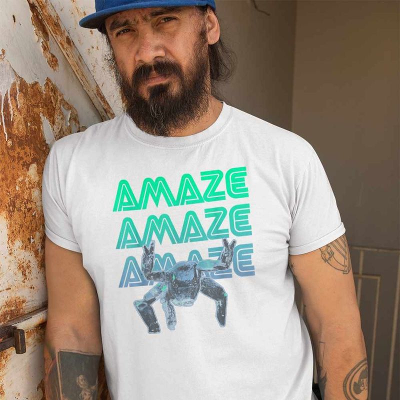 Fashion, accesorii si bijuterii - Barbati - Imbracaminte - Tricouri si bluze barbati - Tricou Barbati Project Hail Mary Rocky Amaze Eridian Alien Engineer, alb, marime 3XL - Infinity.ro