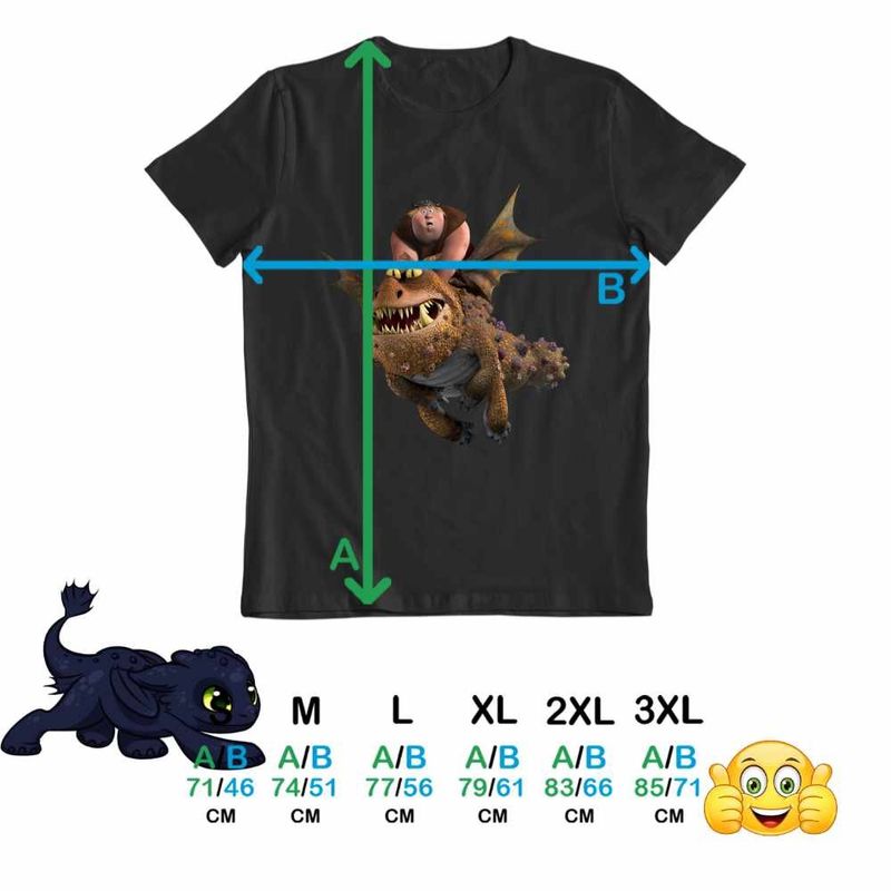 Fashion, accesorii si bijuterii - Barbati - Imbracaminte - Tricouri si bluze barbati - Tricou Barbati Fishtlegs Meatlug How to train your dragon, negru, marime XL - Infinity.ro