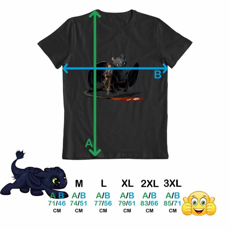 Fashion, accesorii si bijuterii - Barbati - Imbracaminte - Tricouri si bluze barbati - Tricou Barbati Hiccup Toothless How to train your dragon, negru, marime M - Infinity.ro