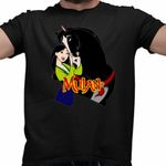 Fashion, accesorii si bijuterii - Barbati - Imbracaminte - Tricouri si bluze barbati - Tricou Barbati Mulan Khan Cal, negru, marime 3XL - Infinity.ro