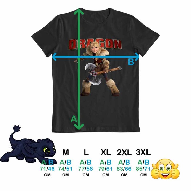 Fashion, accesorii si bijuterii - Barbati - Imbracaminte - Tricouri si bluze barbati - Tricou Barbati Astrid Vikings Warrior How to train your dragon, negru, marime S - Infinity.ro