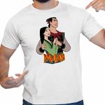 Fashion, accesorii si bijuterii - Barbati - Imbracaminte - Tricouri si bluze barbati - Tricou Barbati Mulan Shang, alb, marime L - Infinity.ro