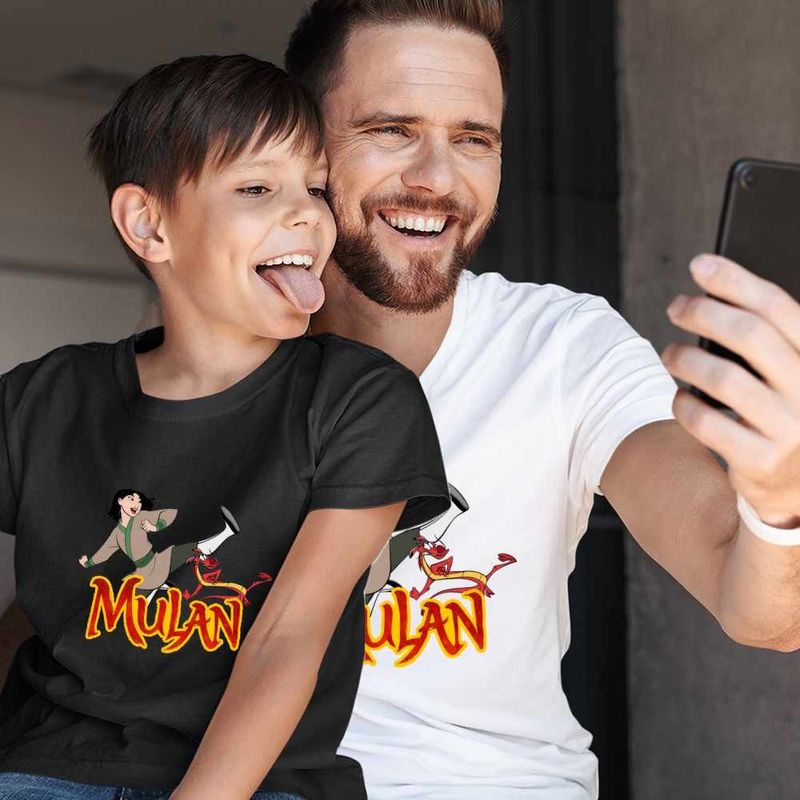 Fashion, accesorii si bijuterii - Barbati - Imbracaminte - Tricouri si bluze barbati - Tricou Barbati Mulan Mushu Kung Fu, negru, marime M - Infinity.ro