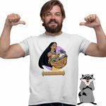Fashion, accesorii si bijuterii - Barbati - Imbracaminte - Tricouri si bluze barbati - Tricou Barbati Pocahontas Meeko, alb, marime M - Infinity.ro