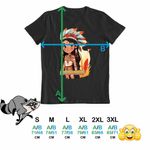 Fashion, accesorii si bijuterii - Barbati - Imbracaminte - Tricouri si bluze barbati - Tricou Barbati Native American Pocahontas, negru, marime M - Infinity.ro