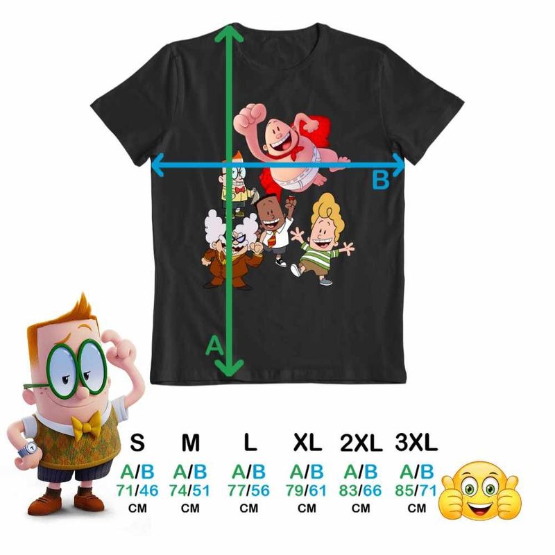 Fashion, accesorii si bijuterii - Barbati - Imbracaminte - Tricouri si bluze barbati - Tricou Barbati Captain Underpants All Gang Epic Tales Aventurile Capitanului Chilot, negru, marime S - Infinity.ro