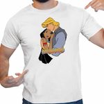 Fashion, accesorii si bijuterii - Barbati - Imbracaminte - Tricouri si bluze barbati - Tricou Barbati Pocahontas Love Dragobete, alb, marime M - Infinity.ro