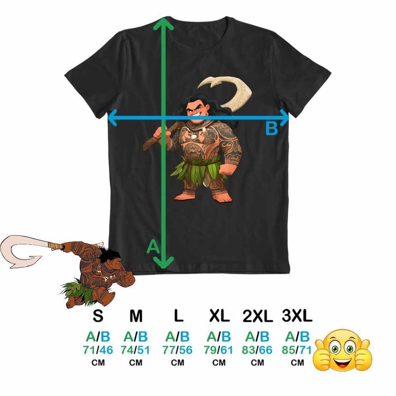 Fashion, accesorii si bijuterii - Barbati - Imbracaminte - Tricouri si bluze barbati - Tricou Barbati Maui Moana Vaiana, negru, marime S - Infinity.ro