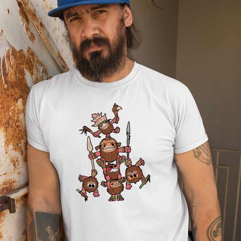 Fashion, accesorii si bijuterii - Barbati - Imbracaminte - Tricouri si bluze barbati - Tricou Barbati Kakamora Moana Vaiana, alb, marime 3XL - Infinity.ro
