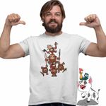 Fashion, accesorii si bijuterii - Barbati - Imbracaminte - Tricouri si bluze barbati - Tricou Barbati Kakamora Moana Vaiana, alb, marime 3XL - Infinity.ro