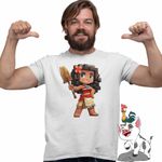 Fashion, accesorii si bijuterii - Barbati - Imbracaminte - Tricouri si bluze barbati - Tricou Barbati Moana Vaiana Minecraft Roblox, alb, marime M - Infinity.ro