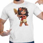 Fashion, accesorii si bijuterii - Barbati - Imbracaminte - Tricouri si bluze barbati - Tricou Barbati Moana Vaiana Minecraft Roblox, alb, marime M - Infinity.ro