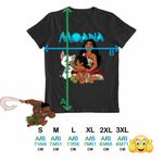 Fashion, accesorii si bijuterii - Barbati - Imbracaminte - Tricouri si bluze barbati - Tricou Barbati Moana Pua Simea Vaiana, negru, marime L - Infinity.ro