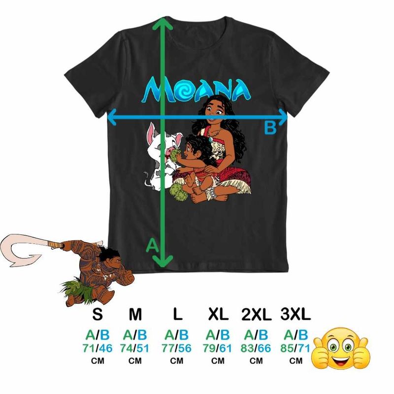 Fashion, accesorii si bijuterii - Barbati - Imbracaminte - Tricouri si bluze barbati - Tricou Barbati Moana Pua Simea Vaiana, negru, marime L - Infinity.ro