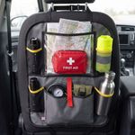 Auto si Moto - Piese auto si accesorii - Interior auto - Accesorii interior - Organizator auto pentru spatar, Shell, cu buzunare, negru, 44x56 cm - Infinity.ro