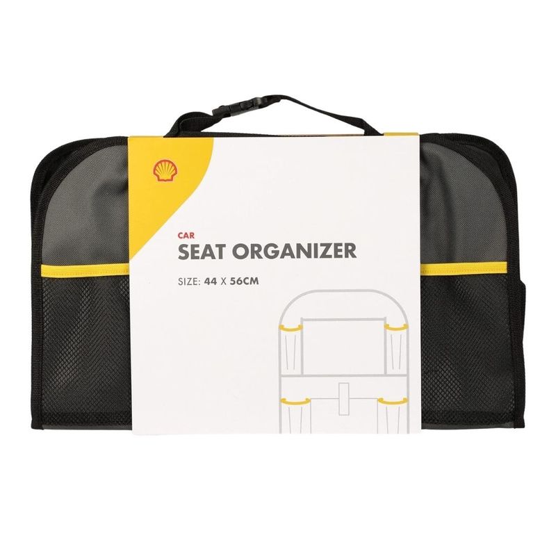 Auto si Moto - Piese auto si accesorii - Interior auto - Accesorii interior - Organizator auto pentru spatar, Shell, cu buzunare, negru, 44x56 cm - Infinity.ro