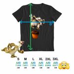 Fashion, accesorii si bijuterii - Barbati - Imbracaminte - Tricouri si bluze barbati - Tricou Barbati Ice Age Scrat Veverita, negru, marime L - Infinity.ro