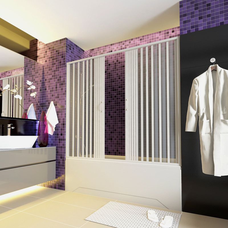 Casa si Gradina - Sanitare - Cazi si cabine de dus - Paravane si usi - Paravan cada, Astra 180AC, usi armonice, material Pvc, latime 180cm - Infinity.ro