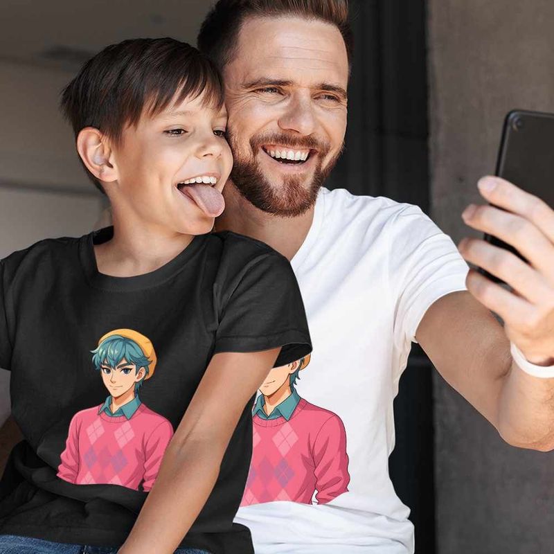Fashion, accesorii si bijuterii - Barbati - Imbracaminte - Tricouri si bluze barbati - Tricou Barbati Huntrix Saja Boys Baby Kpop Demon Hunters, negru, marime L - Infinity.ro