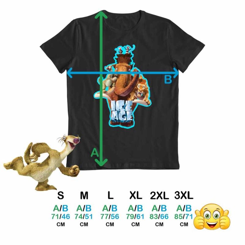 Fashion, accesorii si bijuterii - Barbati - Imbracaminte - Tricouri si bluze barbati - Tricou Barbati Ice Age All Gang Epoca de Gheata, negru, marime XL - Infinity.ro