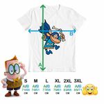 Fashion, accesorii si bijuterii - Barbati - Imbracaminte - Tricouri si bluze barbati - Tricou Barbati Captain Underpants Dog Man Cat Kid Capitanul Chilot Ninja, alb, marime L - Infinity.ro