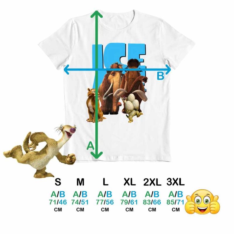 Fashion, accesorii si bijuterii - Barbati - Imbracaminte - Tricouri si bluze barbati - Tricou Barbati Ice Age Manny Crazy Times, alb, marime L - Infinity.ro