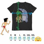 Fashion, accesorii si bijuterii - Barbati - Imbracaminte - Tricouri si bluze barbati - Tricou Barbati Cartea Junglei Baloo Junior, negru, marime M - Infinity.ro