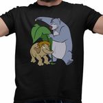 Fashion, accesorii si bijuterii - Barbati - Imbracaminte - Tricouri si bluze barbati - Tricou Barbati Cartea Junglei Baloo Junior, negru, marime M - Infinity.ro