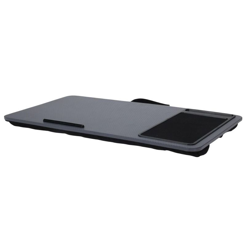 Laptop, Telefoane si Tablete - Laptopuri si accesorii - Accesorii Laptop - Standuri/Coolere notebook - Masuta portabila pentru laptop, cu pernuta si mousepad, gri, 57.5x30.5x4 cm - Infinity.ro