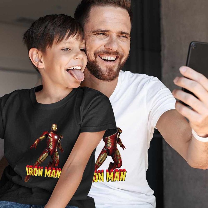 Fashion, accesorii si bijuterii - Barbati - Imbracaminte - Tricouri si bluze barbati - Tricou Barbati Iron Man Marvel, negru, marime 2XL - Infinity.ro