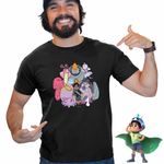 Fashion, accesorii si bijuterii - Barbati - Imbracaminte - Tricouri si bluze barbati - Tricou Barbati Elio Aliens Dream Team, negru, marime L - Infinity.ro