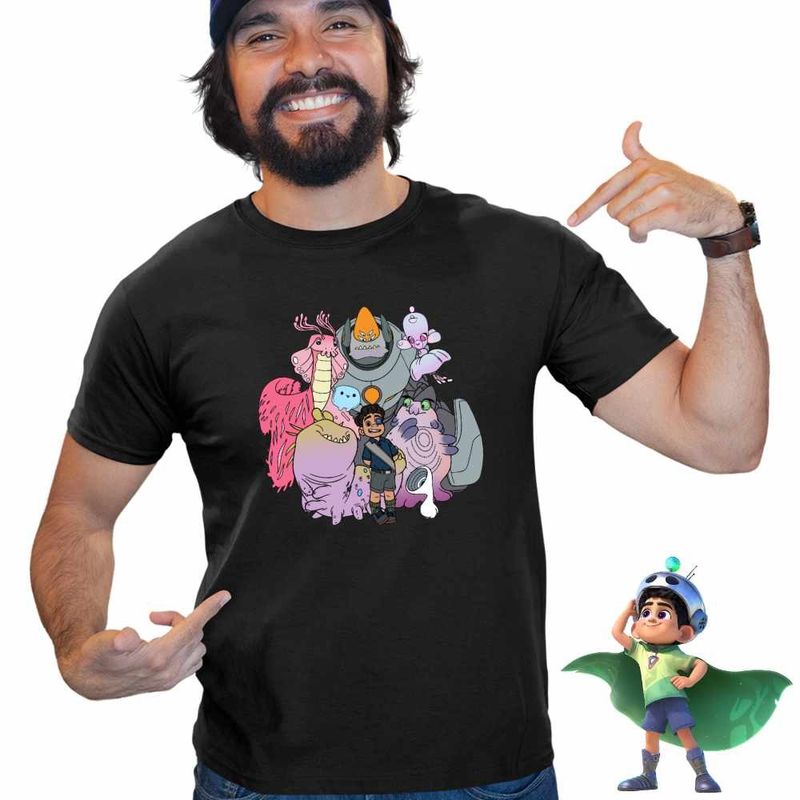Fashion, accesorii si bijuterii - Barbati - Imbracaminte - Tricouri si bluze barbati - Tricou Barbati Elio Aliens Dream Team, negru, marime L - Infinity.ro